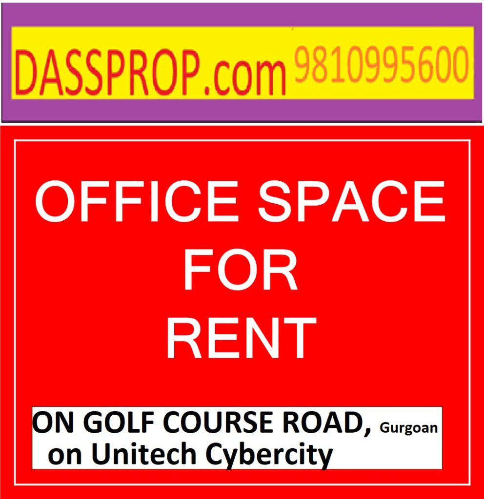 Office on rent on golf-course road Gurgoan
