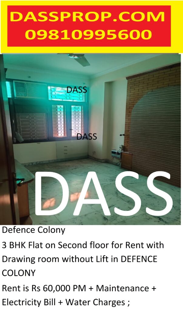 Flat in Defence Colony on Rent