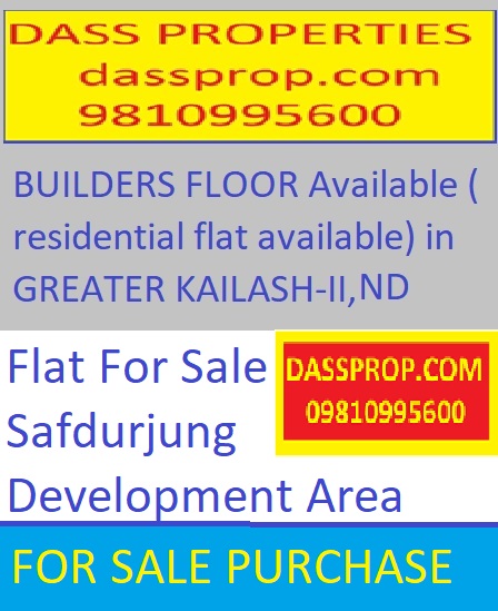 Flat For Sale in Safdurjung Development Area