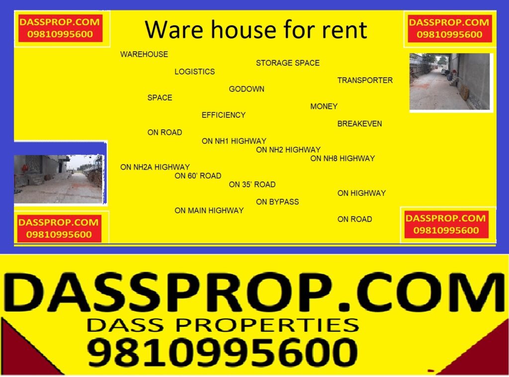 WAREHOUSE / GODOWN / SHED for rent in Pataudi & Bilaspur Haryana