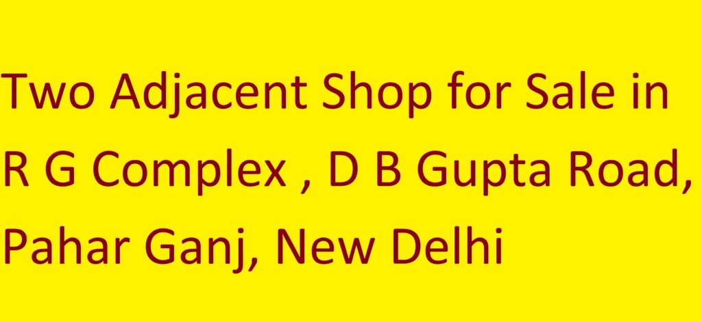 Shops For Sale in RG COMPLEX