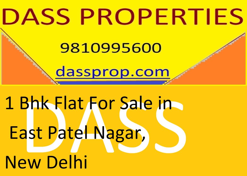 1 BHK Flat for Sale in East Patel Nagar