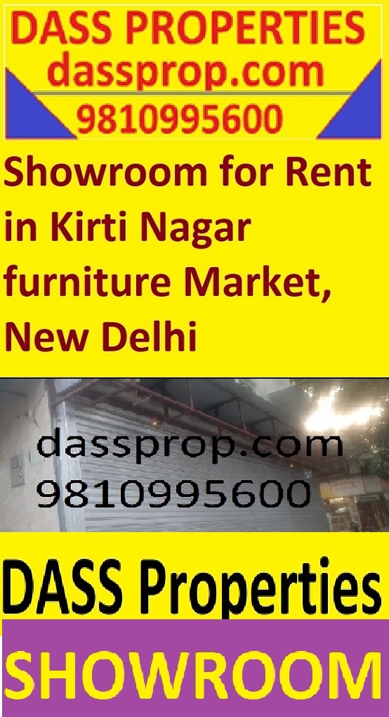 A Showroom for Rent in Kirti Nagar Furniture Market Delhi ; Shop for Rent on Rama Road kirti Nagar west Delhi, New Delhi;