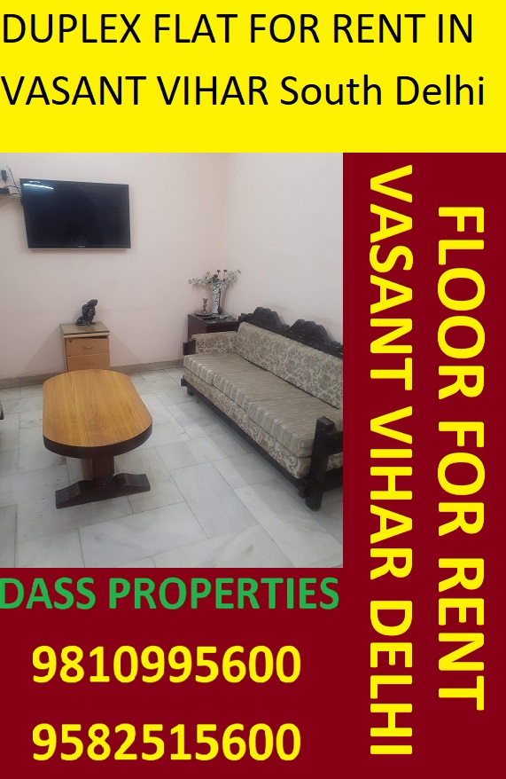 Floor |Flat For Rent in Vasant vihar South Delhi ;